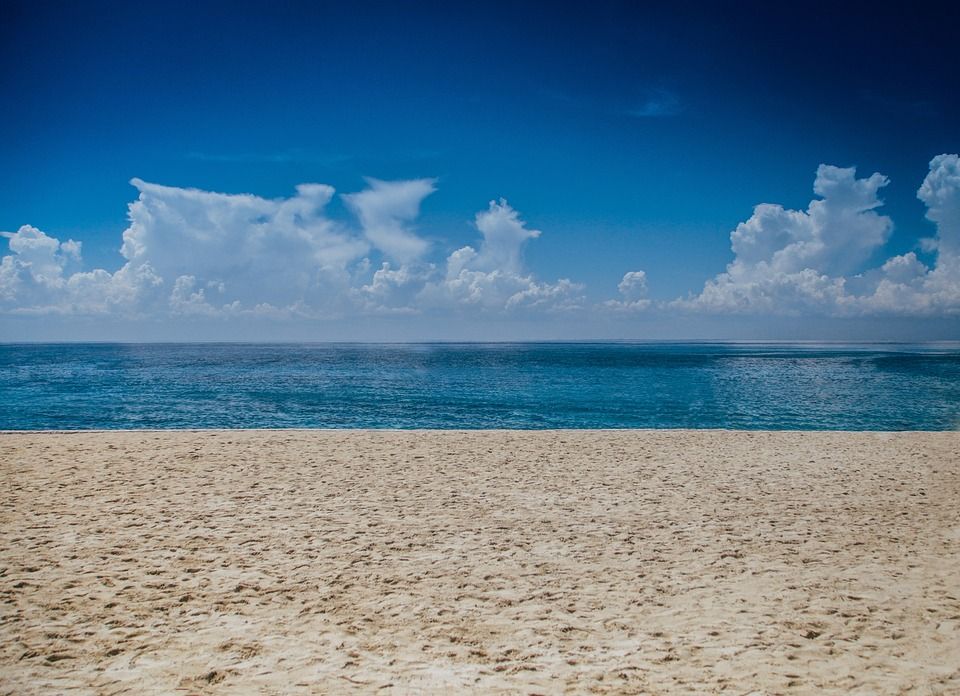 海滩, 沙, 海, 海洋, 海景, 支撑, 海滨, 海岸, 地平线, 自然