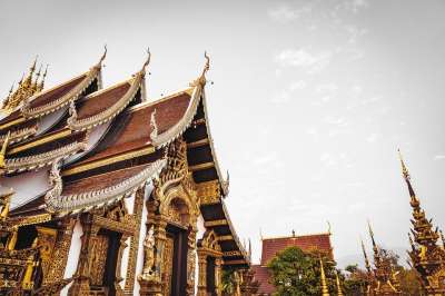 寺庙 泰国 蒋 老的 佛教 古老的 石头 宗教的 旅行 亚洲