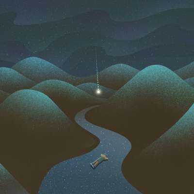 沙漠 男人 流星 谷 路 射击之星 繁星点点 流浪 沙丘