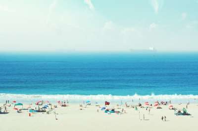 海滩 游客 假期 波浪 海景 海 海洋 支撑 海滨 蓝色的大海