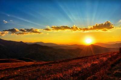 大自然壁纸 自然壁纸 高清壁纸 日落 日出 自然 山 景观