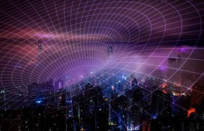 技术 5G 空气 抽象背景 基站 大数据 建造 城市 云计算