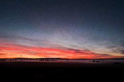 天堂 星星 多雾路段 蒸汽 星空 黎明 日出 云 景观 落下