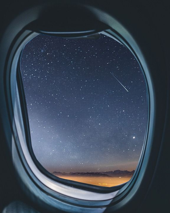 飞机 飞机窗 银河 天空 夜空 星空 飞机 飞机 星空 星空