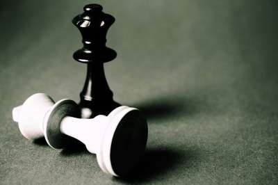 棋盘游戏 将死 棋 挑战 棋子 特写 黑和白 国际象棋游戏 游戏