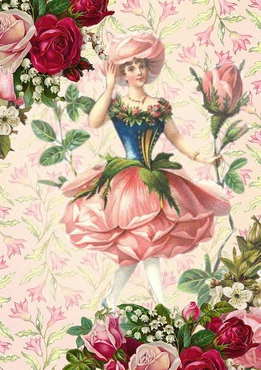 玫瑰 仙女 幻想 花束 大学 自然 花 绿色 粉色的 红色的