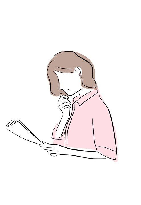 演讲 焦虑的 担心 情绪 极简主义绘画 线条艺术 女士 工作