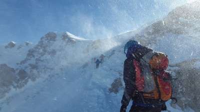 登山家 暴风雪 登山 山 首脑 野外滑雪 Gaishorn 我看到了