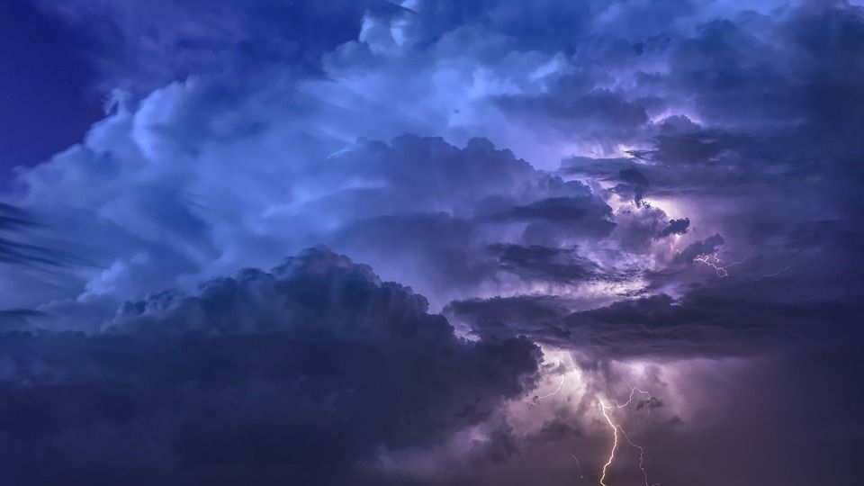 大自然壁纸, 自然壁纸, 高清壁纸, 雷雨, 闪电, 风暴, 夜晚, 天气