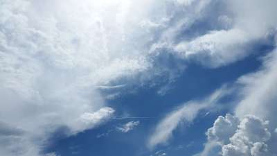 天空 云 气氛 大气 积云 蓝天 白色的云 云景 成色 气象
