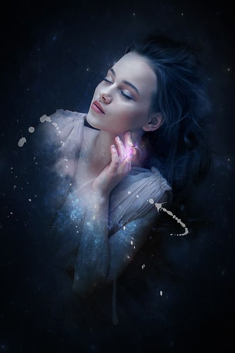 幻想 肖像 幻想肖像 黑暗的 哥特 做梦 女性 女士 女孩