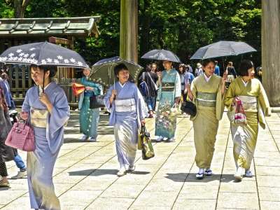 日本 东京 微笑 日本人 神社 节日 原宿