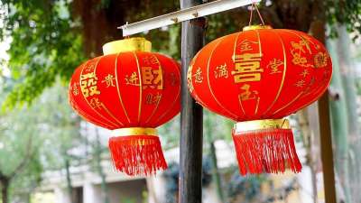红灯笼 中国新年 庆祝 喜悦 装饰 新年 春节 节日 红 春节