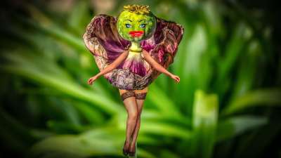 Mohnfigur Monmädchen 乐趣 蒙太奇 幻想 搞笑