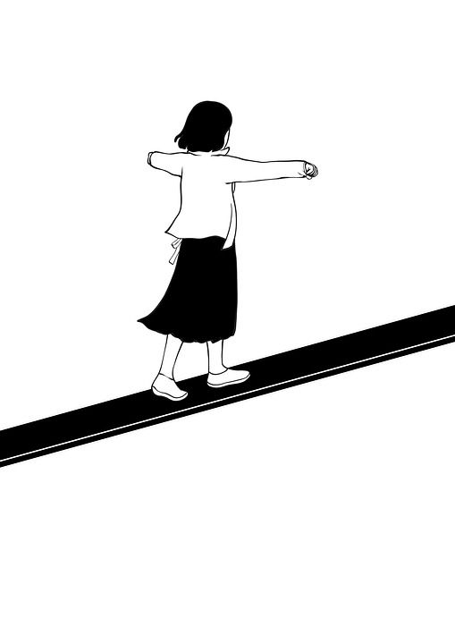 想象力 童话故事 创造力 插画师 绘画 女孩 平衡 步行 空气