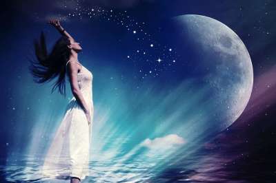 女士 仙女 月亮 星星 天文学 行星 星座 天堂 星空 魔法