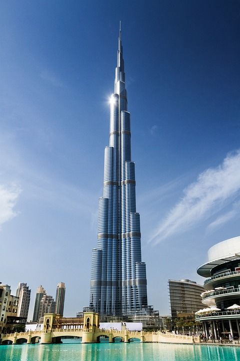 迪拜 塔 阿拉伯 哈利法 Burj 酋长国 城市 结构 摩天大楼