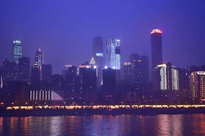 重庆 夜景 高楼 倒影 长江 重庆 重庆 重庆 重庆 重庆