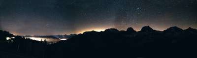 星空 天堂 山 长期接触 城市 图恩 瑞士 图恩湖 多雾路段
