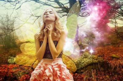 哥特 幻想 幻想女孩 仙女 童话故事 女性 魔法 神秘 黑暗的