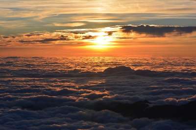 日落 云 天空 太阳 阳光 云海 橙色的天空 成色 云景 黄昏