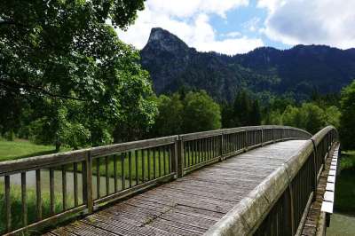 桥 网络 木板路 山 阿尔卑斯山 自然 小路 水 流动 景观