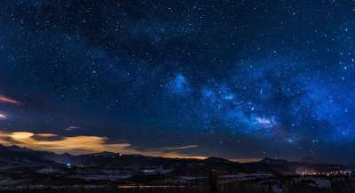 科罗拉多州 天空 云 日落 黄昏 全景 景观 山 雪 冬天