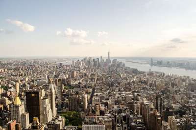 纽约 城市 鸟瞰图 城市景观 天际线 城市的 地铁 都市 结构