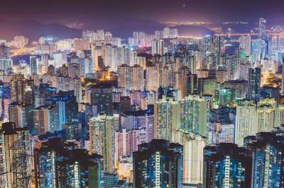 结构 建筑物 基础设施 夜晚 灯 灯光 摩天大楼 塔 路 桥