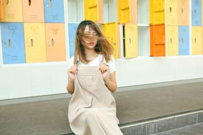 女孩 美丽的 时尚 年轻 女士 女性 时尚女孩 模型 肖像