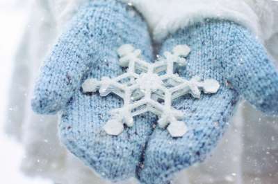 雪花 冬天 季节 连指手套 圣诞节 假期 降雪 庆典 季节性