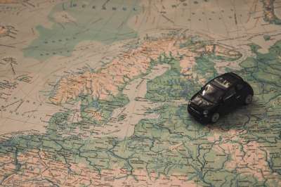假期 车 地图 旅行 路线 冒险 斯堪的纳维亚 玩具 玩具车