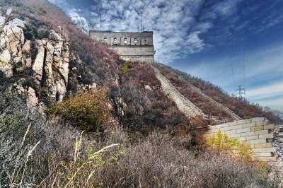 长城 中国 旅游 亚洲 旅行 历史 人文学科 建造 岩石 山坡