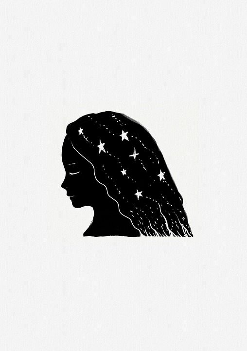 绘画 童话故事 梦想 想象力 女孩们 发型 星星