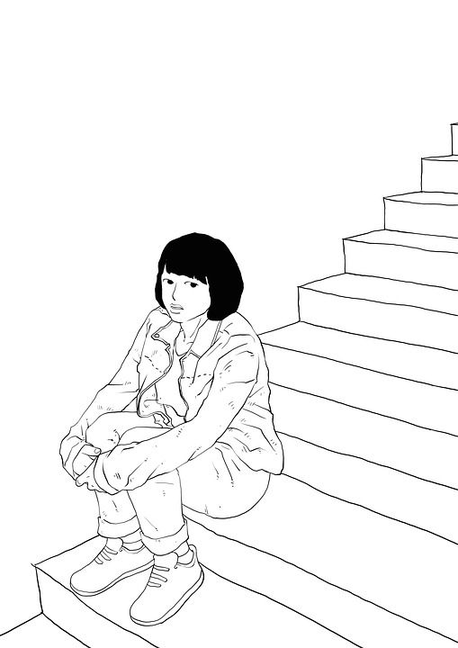 想象力 童话故事 创造力 插画师 绘画 女孩 步 安静