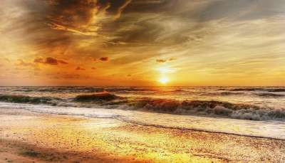 海滩 波浪 日落 夏天 海 支撑 海滨 海岸 夕阳 黄昏 暮