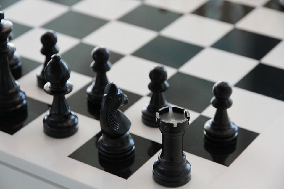 象棋, 棋盘, 黑色的, 游戏, 白色的, 塔, 黑色和白色, 象棋, 棋盘