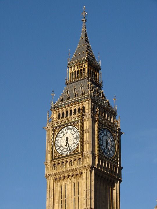 英国 钟 塔钟 伦敦 地标