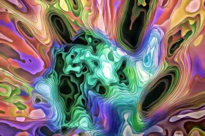抽象主义 幻想曲 迷幻艺术 颜色 彩色的 数码插画 混乱 数字艺术