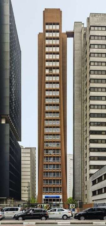 保利斯塔大道 圣保罗 巴西 街道 摩天大楼 城市 高楼 交通