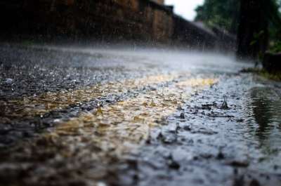 雨 雨滴 季节 水 特写 路 大大地 风暴 背景 雨 雨