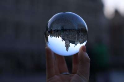 水晶 Lensball 颜色 反射 摄影 创造力 光 球 客观的