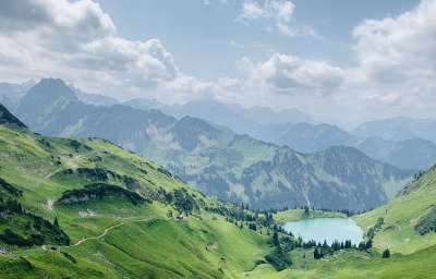 山 德国 自然 景观 奥伯斯多夫 阿尔卑斯山 山脉 山 山 山