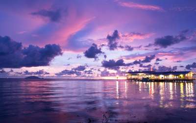 日落大海 野生的接吻 大海 海 迪石城