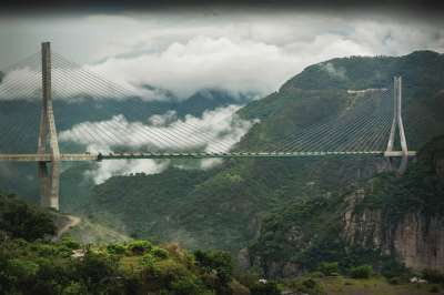 桥 暂停 建造 自然 旅行 旅游 电缆 结构 地标 新的