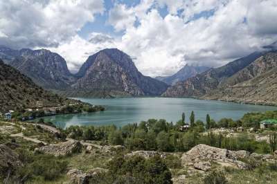 塔吉克斯坦 Iskanderkul 亚历克斯Andersee 湖