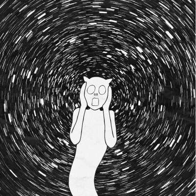 幻想 嚎叫 疼痛 星空 隧道 宇宙 恐惧 恐慌 灰色的天空