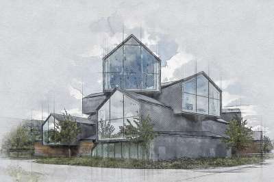 结构 博物馆 现代建筑 建造 玻璃 玻璃 现代的 图标 地标