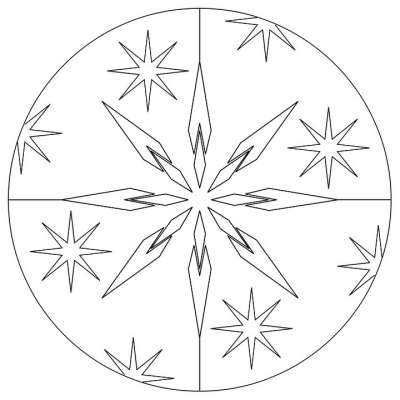 圣诞节 曼荼罗 星星 来临 装饰 节日装饰 情绪