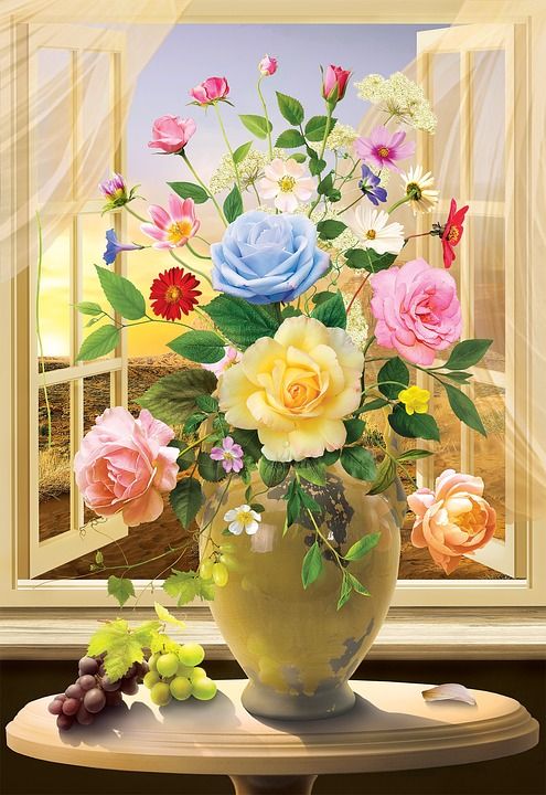 花卉 花瓶 装饰 工厂仍然生活
